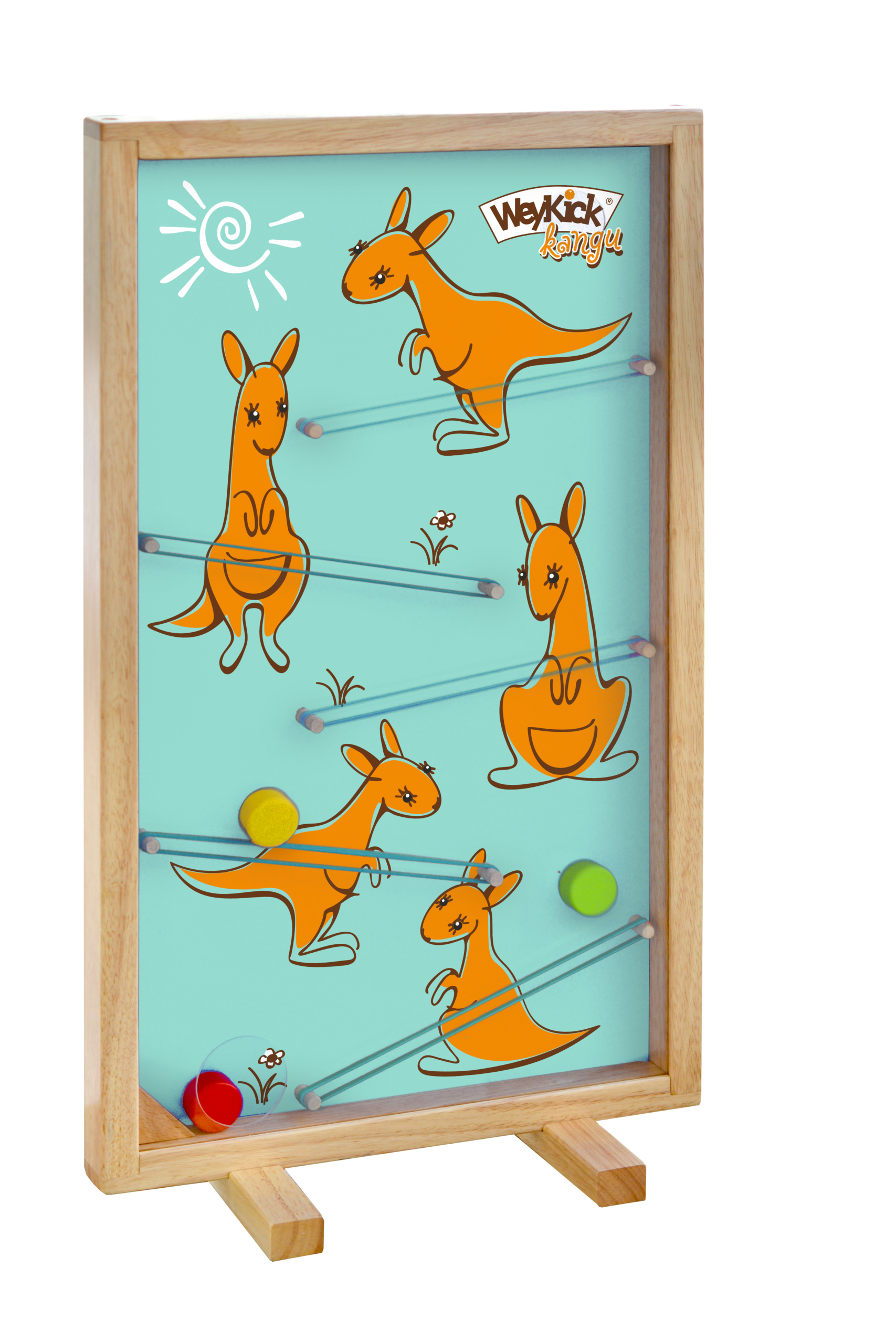 weykick-kangu-290-tischspiel-mit-3-holzscheiben image 1