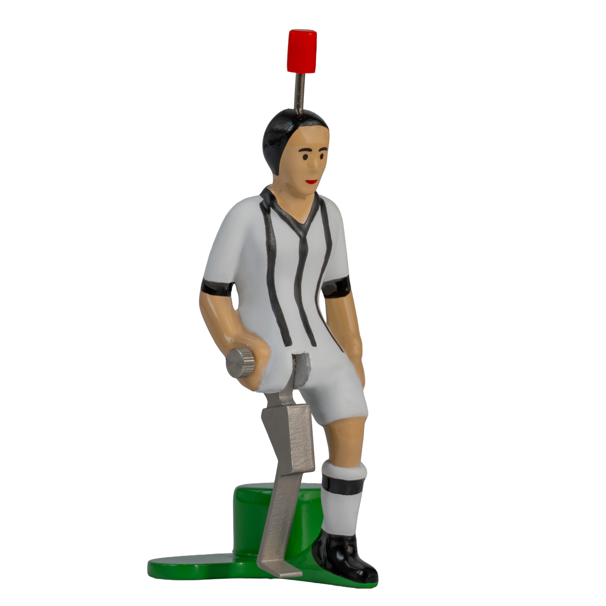 tipp-kick-pro-kicker-turin-spielfigur-schwarz-edelstahl-profi image 1