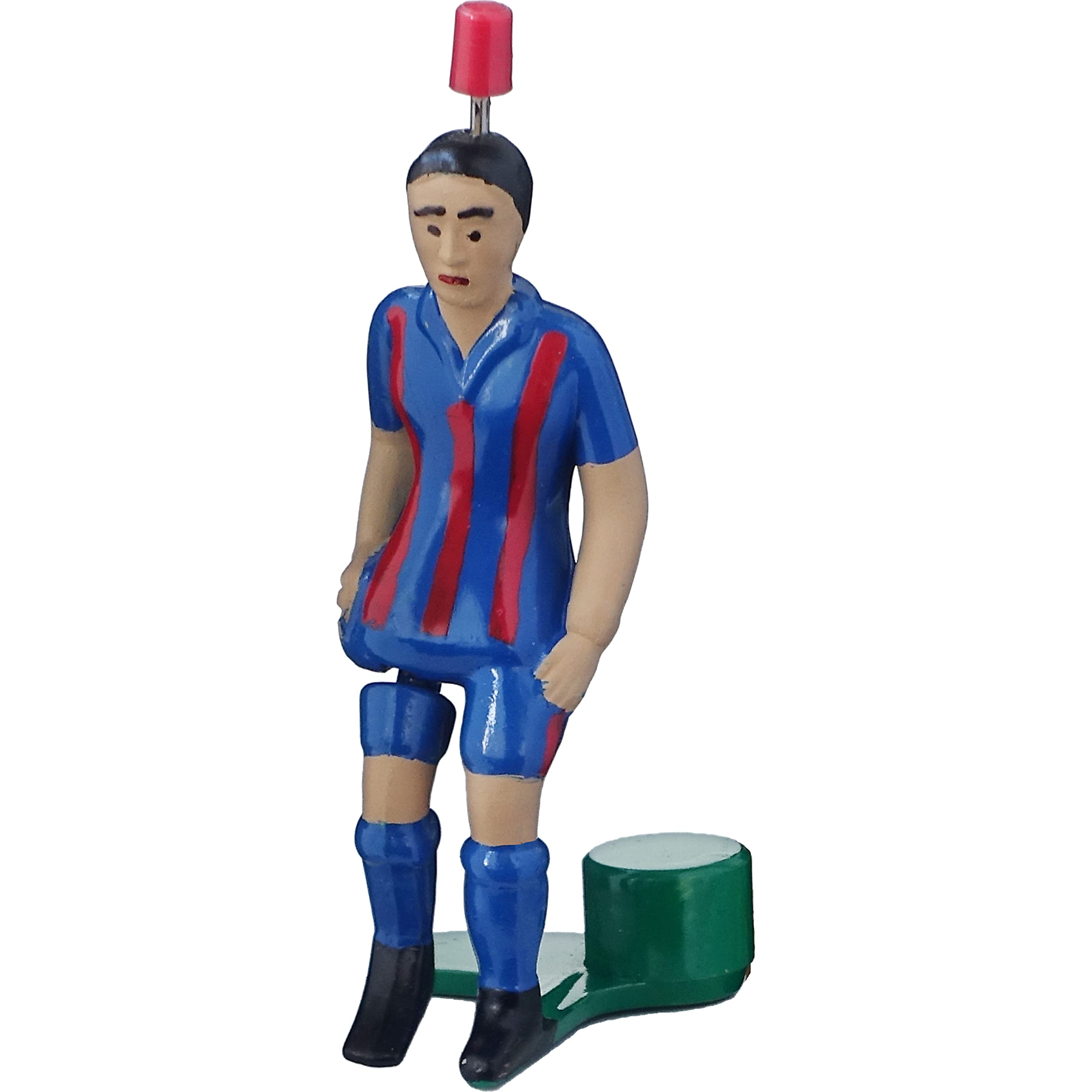 tipp-kick-top-kicker-barcelona-spielfigur-blau-rot-heber image 1