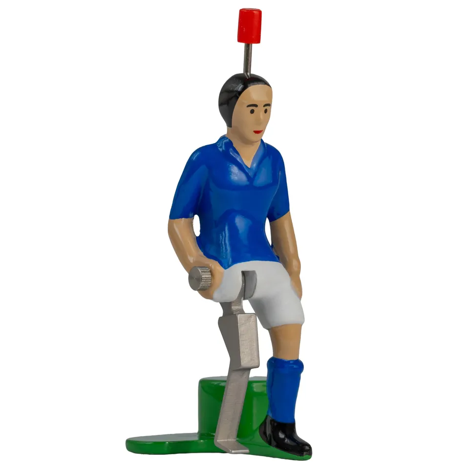 tipp-kick-pro-kicker-italien-spielfigur-trikot-blau-edelstahl image 1